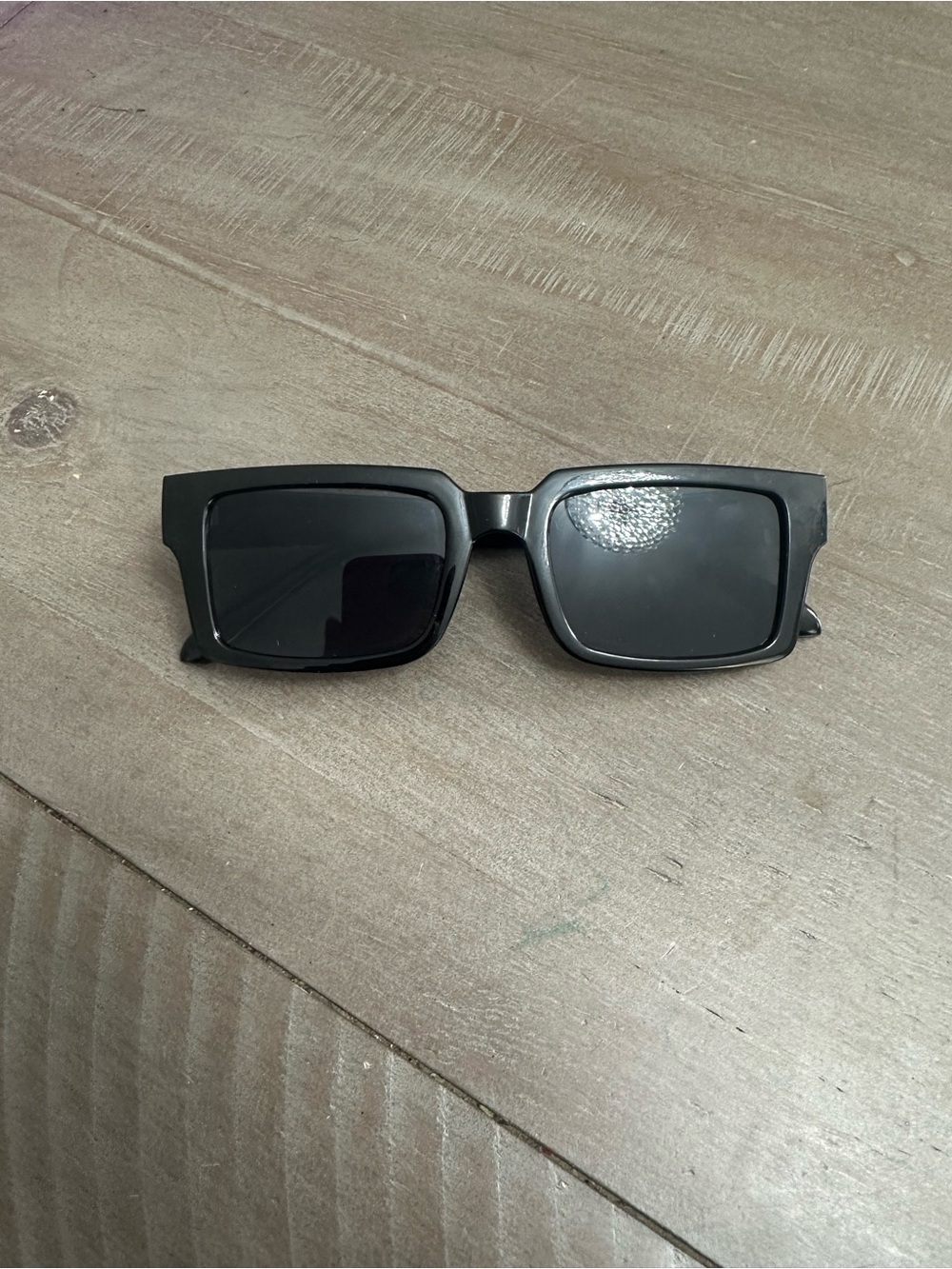 Fashion Nova Black Rectangular Women’s Sunglasses
